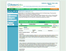 Tablet Screenshot of biotechjobs.co.il