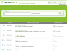 Tablet Screenshot of biotechjobs.at