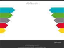 Tablet Screenshot of biotechjobs.com